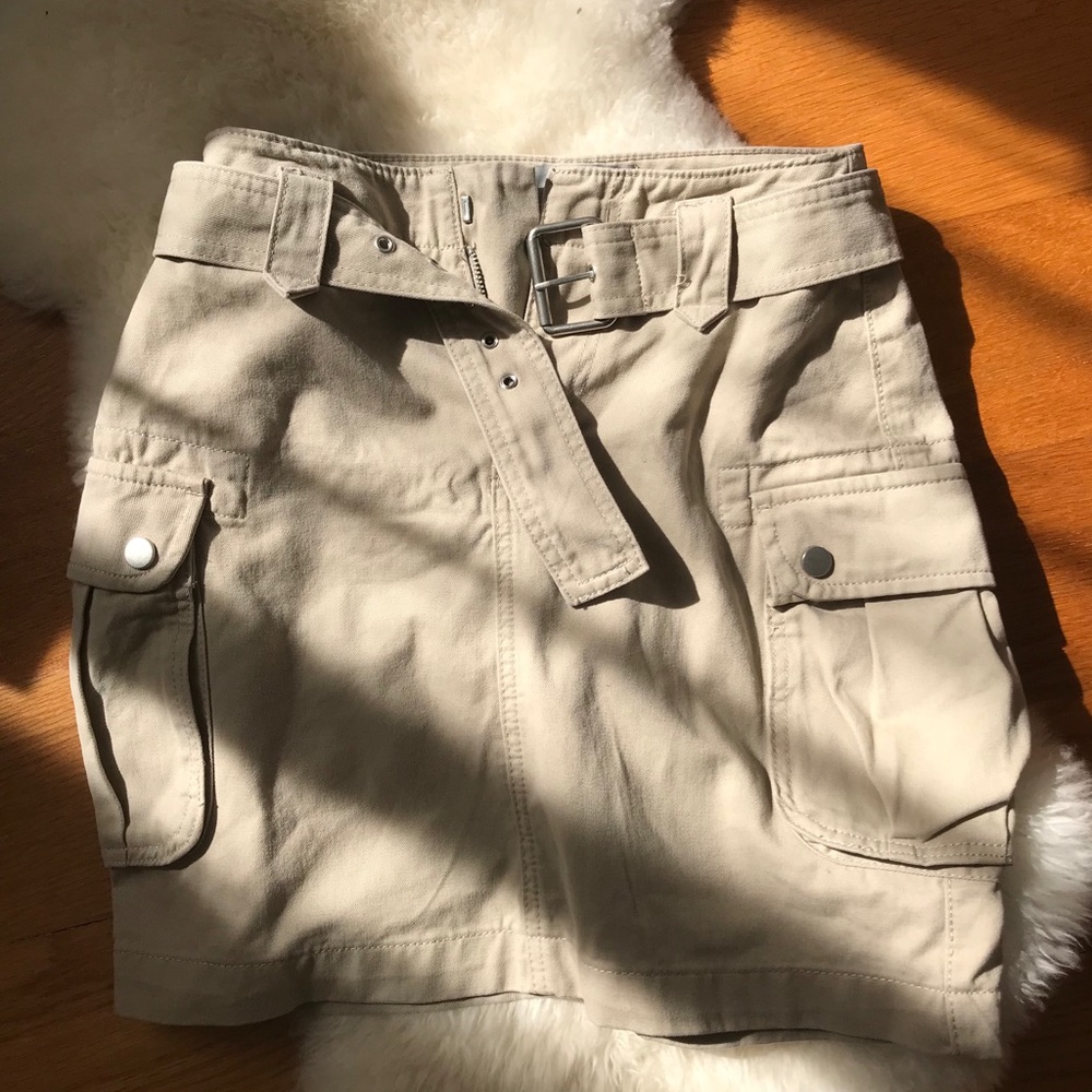 New Look cargo denim skirt